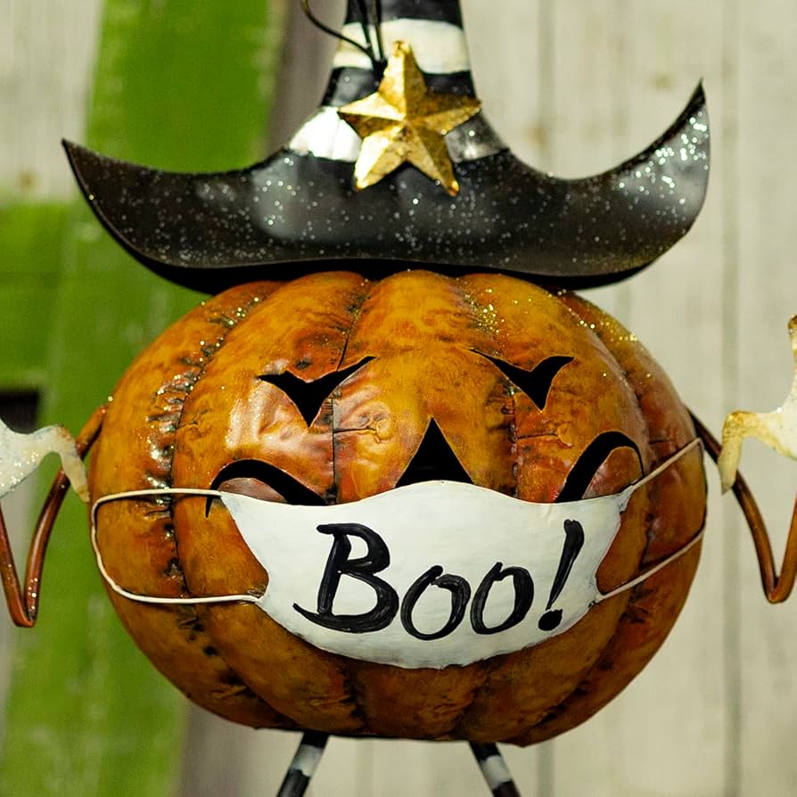 ハロウィン Jack-o'-lantern Abalone DA-11PL Jack ó lanterns dark orange spider (Talavera patterns